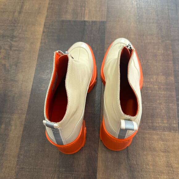 Sorel Women's Brex Orange Heel Lug Sole Chelsea Boots Size 9 - Picture 5 of 9